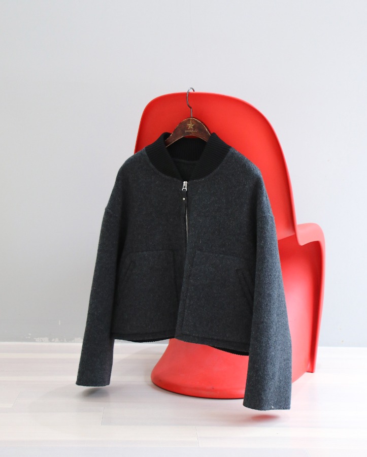 [Handmade] Gray blouson jacket