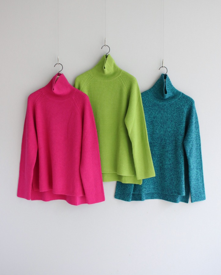 [premium] cashmere turtle knit (3color)