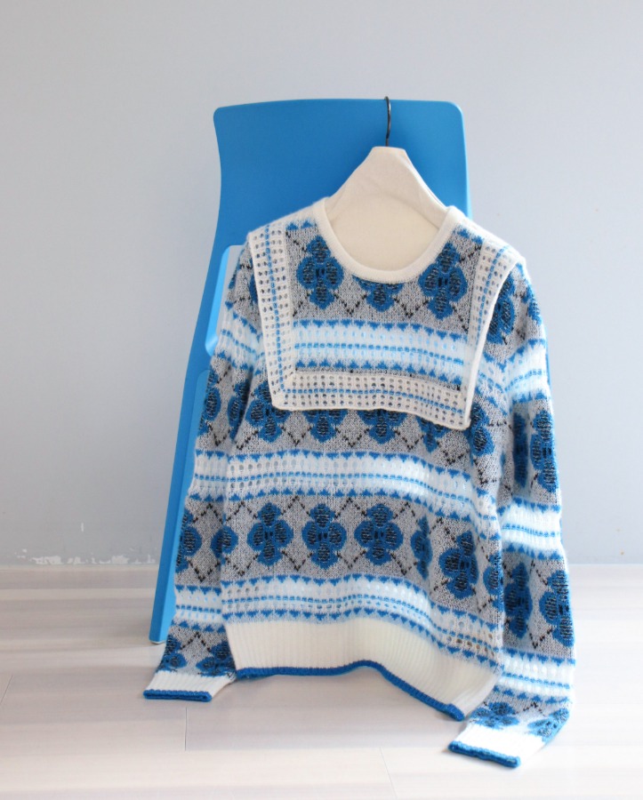 [premium quality] square cashmere knit