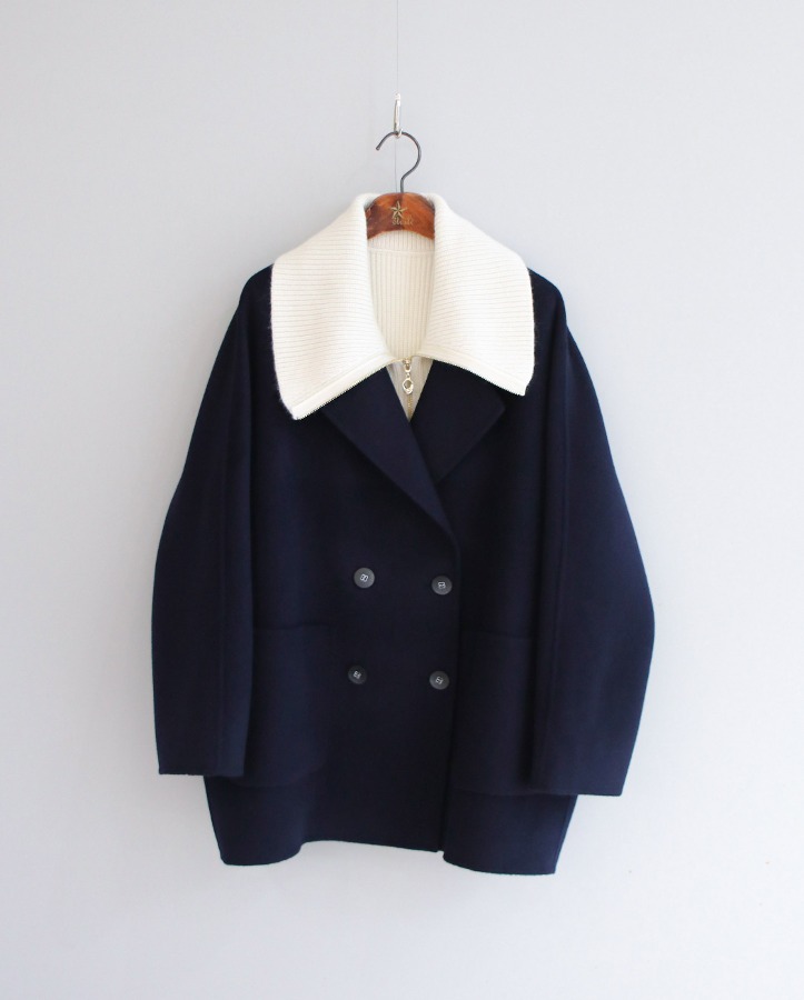 [Premium] twin vest cashmere coat