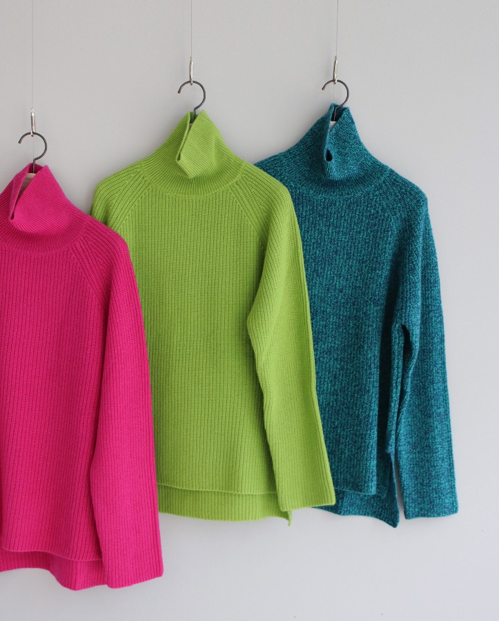 [premium] cashmere turtle knit (3color)