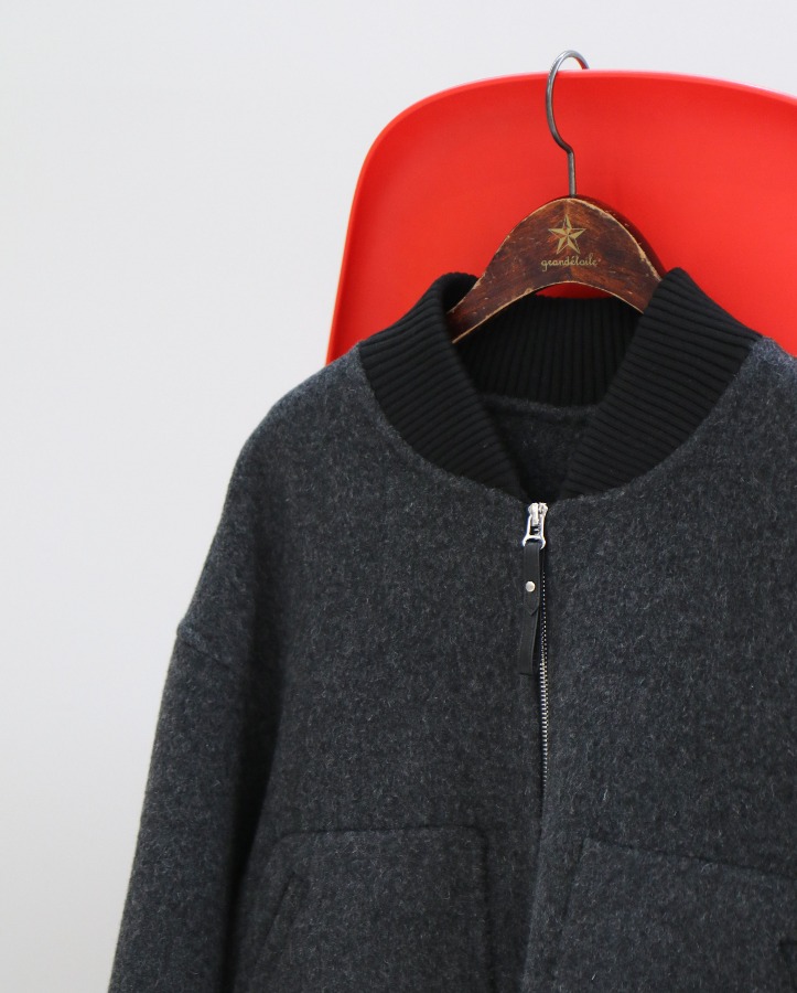 [Handmade] Gray blouson jacket