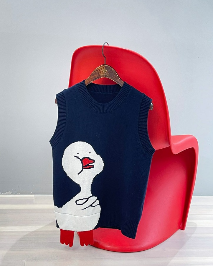 [premium] duck printed vest