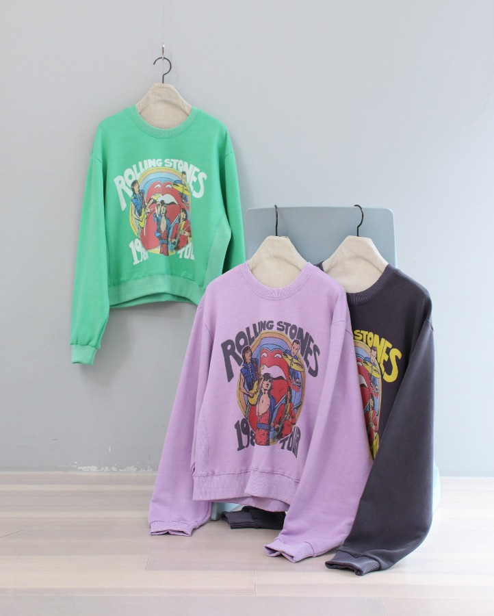 [premium] Rolling Star printing Sweatshirt (3color)